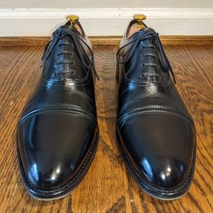To Boot New York Cap Toe Oxford in Black Vegano